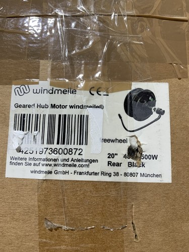 Windmeile bike nabenmotor - e-bike,