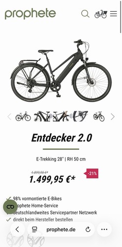 Prophete entdecker e bike - 2.0, e-bike